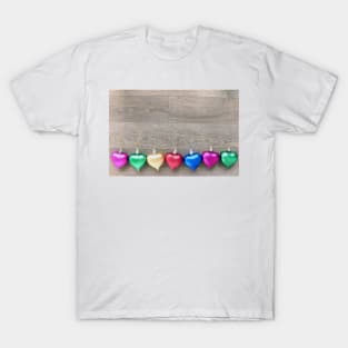 Coloured Hearts T-Shirt